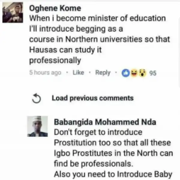 Between two Facebook users.... (Screenshots)